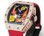 Super Clone RICHARD MILLE RM S10 Koi Tourbillon Watch with Rose Gold Case image 8