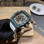 Richard Mille RM 11-03 Ultimate Edition Turquoise Quartz TPT Carbon Super Clone Flyback Chrono Super Clone 50x40mm image 5