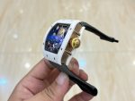 Richard Mille RM 88 Super Clone – White Ceramic, Black Strap, Swiss Tourbillon Look image 6