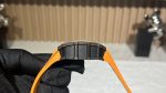 Swiss Super Clone Richard Mille RM 11-03 McLaren Watch – Carbon Fiber Skeleton Chronograph with Striking Orange Rubber Strap image 5