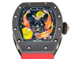 Super Clone Richard Mille RM S10 Koi Tourbillon Watch – Red Rubber Strap, Quality image 2