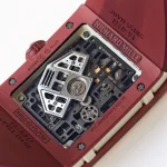 UMI Richard Mille RM 16-02 Terracotta Quartz TPT Skeleton Red Rubber Strap Super Clone Watch image 9