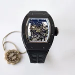 UMI Richard Mille RM055 Bubba Watson Super Clone RMUL2 Skeleton Dial Black Ceramic Titanium Luxury Watch image 2