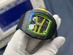 Super Clone Richard Mille RM 61-01 Yohan Blake Super Clone RMUL2 Skeleton Manual Wind Watch Black Rubber Strap image 5