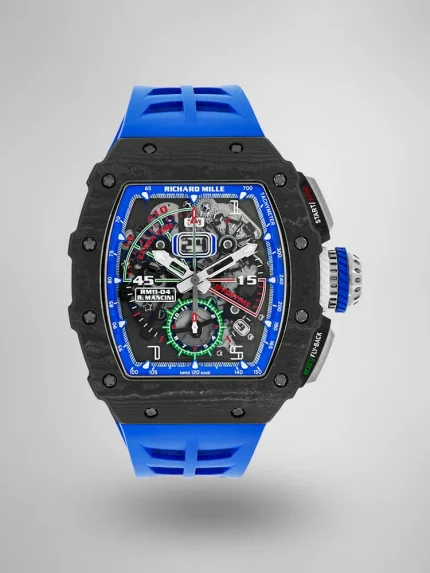 Richard Mille RM 11-04 Super Clone Skeleton Dial Blue Rubber Strap Luxury Sports Watch image 1