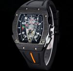 Super Clone Richard Mille RM 40-01 McLaren Speedtail Carbon Case Rubber Strap Tourbillon Movement Watch image 5