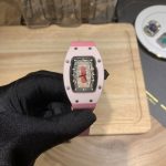 Richard Mille RM 07-01 Ladies Swiss Super Clone Watch – Pink Ceramic Skeleton Diamond Dial image 2