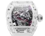 Richard Mille RM 38-02 Tourbillon Bubba Watson Pink Skeleton Crystal Transparent Super Clone Super Clone Watch image 4