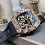 Swiss Richard Mille RM 51-01 Super Clone Tiger And Dragon Michelle Yeoh Watch with Diamond Bezel And Black Rubber Strap image 6