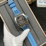 Luxury Super Clone Richard Mille RM 35-03 Rafael Nadal Skeleton Dial Blue Strap Watch For Men image 2