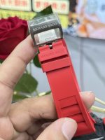 Super Clone Richard Mille RM35-02 Red Rubber Strap Swiss Movement Sports Watch image 3