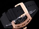 RM052 Skeleton Tourbillon Super Clone Watch Black Skull Dial – Rose Gold Case image 2