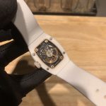 Elegant Swiss Richard Mille RM 07-01 Super Clone White Ceramic & Rose Gold Diamond Dial Watch – Luxury Style For Women image 8