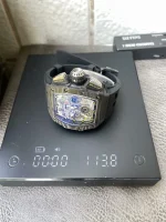 Super Clone RM11-03 Black Magic Richard Mille NTPT Carbon Fiber Full Skeleton 7750 image 7