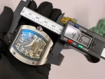 Best Super Clone Richard Mille RM 67-01 Ultra Thin Automatic 7.75mm Titanium Skeleton Watch image 4