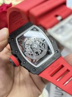 Super Clone Richard Mille RM35-02 Red Rubber Strap Swiss Movement Sports Watch image 2