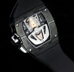 Super Clone Richard Mille RM 40-01 McLaren Speedtail Carbon Case Rubber Strap Tourbillon Movement Watch image 9