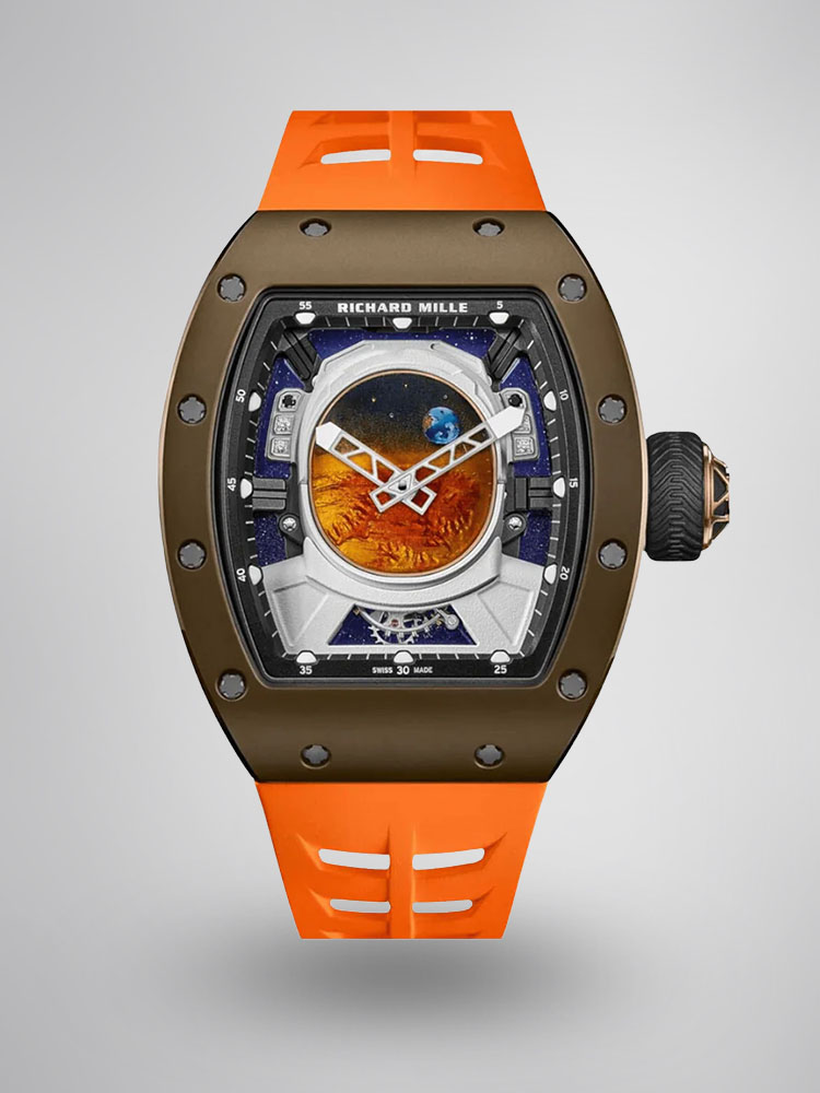 Richard Mille RM52-05 Pharrell Williams Brown Cermet Tourbillon 50mm Super Clone Watch image 1 Richard Mille RM52-05 Pharrell Williams Brown Cermet Tourbillon 50mm Super Clone Watch image 1