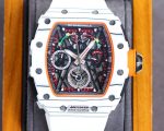 Super Clone Richard Mille RM50-03 Super Clone Chronograph Mechanical Watch - White Carbon Fiber Case image 3