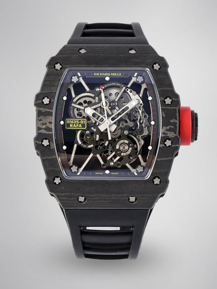 Richard Mille RM35-01 Super Clone Swiss Sports Watch, Carbon Fiber Case image 1