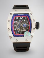 Luxury Super Clone Richard Mille RM 030 Super Clone PSG Watch, Skeleton Dial, Titanium Case, Black Rubber Strap image 1