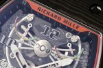 Richard Mille RM 21-02 Tourbillon Aerodyne Super Clone – Green Quartz TPT Carbon Skeleton Dial Super Clone image 5