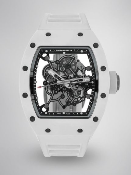 Richard Mille RM055 BBR White Ceramic Skeleton Swiss Super Clone Sports Watch, Super Clone image 1