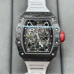 Swiss Richard Mille RM 35-02 Super Clone Rafael Nadal Watch – Skeletonized Dial & White Rubber Strap image 4