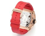 Super Clone Richard Mille RM S10 Koi Tourbillon Watch Rose Gold with Diamond - Red Rubber Strap image 7