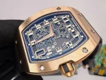 Best Super Clone Richard Mille RM 67-01 Ultra Thin Automatic 7.75mm Titanium Skeleton Watch image 15