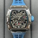 Luxury Super Clone Richard Mille RM 35-03 Rafael Nadal Skeleton Dial Blue Strap Watch For Men image 5