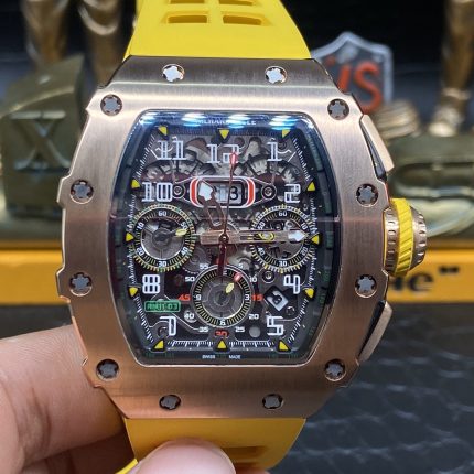 Best Super Clone Richard Mille RM 11-03 Rose Gold Flyback Chronograph image 2