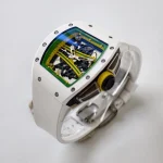 UMI Super Clone Richard Mille RM 61-01 Yohan Blake White Ceramic RMUL2 Movement image 6