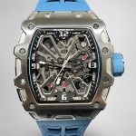 Luxury Super Clone Richard Mille RM 35-03 Rafael Nadal Skeleton Dial Blue Strap Watch For Men image 1