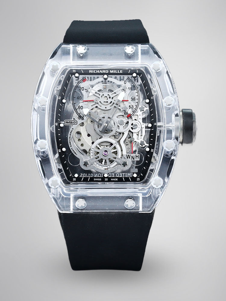 Best Swiss Super Clone RM56-01 Watch - Transparent Case image 1 Best Swiss Super Clone RM56-01 Watch - Transparent Case image 1