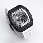 Super Clone Richard Mille RM055 NTPT Carbon Watch - Swiss Skeleton Dial image 5