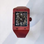 UMI Richard Mille RM 16-02 Terracotta Quartz TPT Skeleton Red Rubber Strap Super Clone Watch image 2