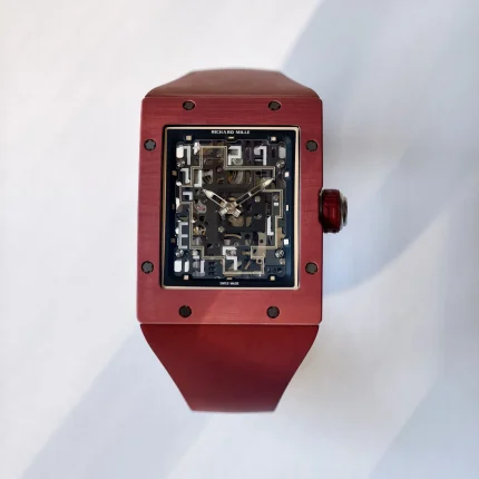 UMI Richard Mille RM 16-02 Terracotta Quartz TPT Skeleton Red Rubber Strap Super Clone Watch image 2