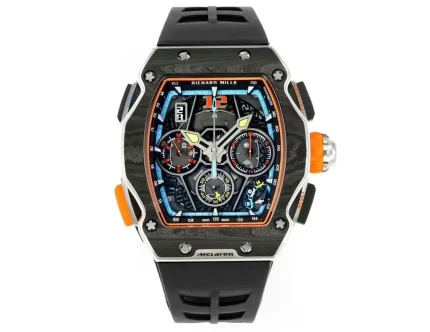 Super Clone Richard Mille RM 65-01 McLaren W1 Carbon TPT Automatic Chronograph Watch image 2