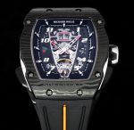Super Clone Richard Mille RM 40-01 McLaren Speedtail Carbon Case Rubber Strap Tourbillon Movement Watch image 6