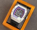 Luxury Super Clone Richard Mille RM 030 Super Clone PSG Watch, Skeleton Dial, Titanium Case, Black Rubber Strap image 4