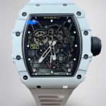 Best Super Clone RICHARD MILLE RM35-01 White Carbon Skeleton Dial Watch – Super Clone Quality image 1