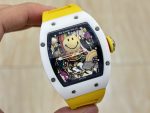 Super Clone Richard Mille RM 88 Smiley Tourbillon Watch with Gold Smiley Dial image 7