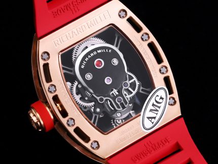 RM052 Skeleton Tourbillon Watch Super Clone - Bold Black Skull Design image 2