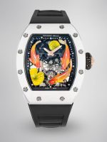 Super Clone Richard Mille RM S10 Koi Tourbillon Watch with Black Rubber Strap image 1