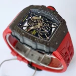 UMI Richard Mille RM 35-02 Rafael Nadal Carbon TPT Super Clone Watch - Red Strap image 6
