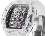 Super Clone RM 38-02 Crystal Pink Skeleton Tourbillon Swiss Movement Quality image 3