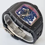 UMI Richard Mille RM 055 Bubba Watson Best Super Clone with Black Ceramic Case Red Flange RMUL2 Movement image 3