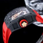 Swiss Super Clone Richard Mille RM 57-03 Dragon Skeleton Dial, Carbon Fiber Case, Red Rubber Strap Luxury Watch image 8