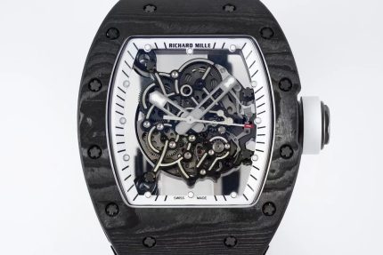 Swiss RM 055 Bubba Watson White Legend Tourbillon Skeleton 49mm NTPT Carbon Watch image 2